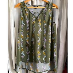 Sage a.n.a Tassle Sleeveless Top